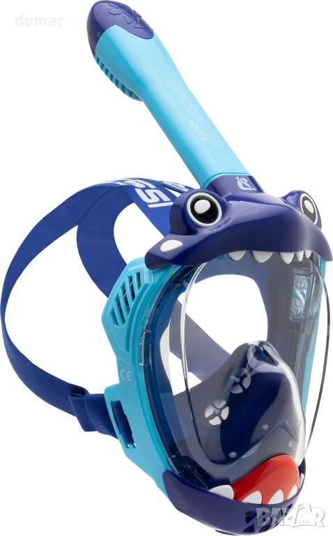 Детска маска за цялото лице CRESSI Kiddy - безопасна за CO2 - специално разработена за деца, снимка 1