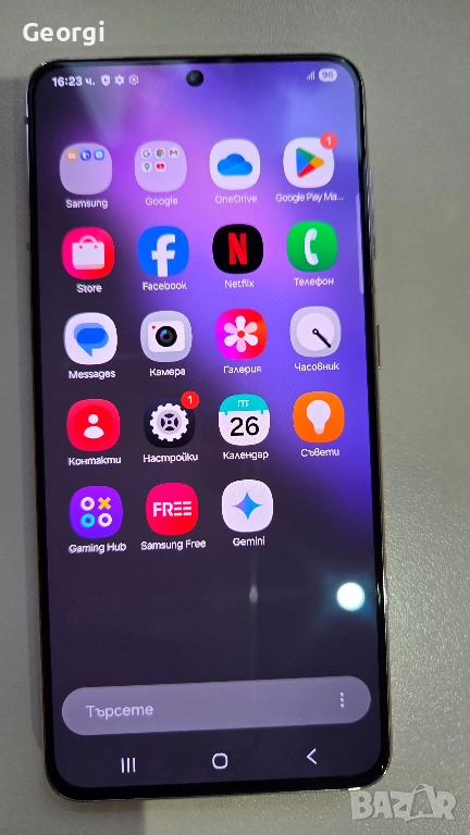 Samsung Galaxy S21 SM-G991B/DS с 256GB ROM, 8GB RAM и в цвят Phantom Violet плюс подаръци!, снимка 1