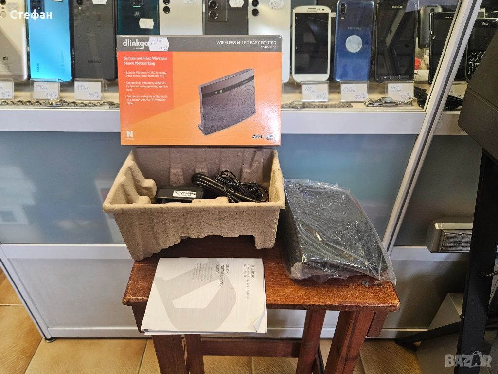Рутер D-Link GO-RT-N140 Ползван, но не е различим от нов. Работи отлично. Пълен комплект., снимка 1