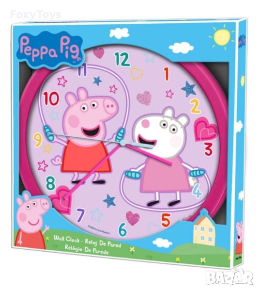 Стенен часовник Peppa Pig Play, 25 см, Пепа, снимка 1