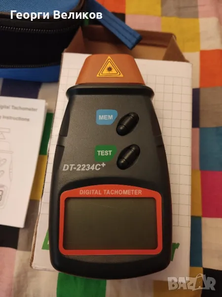 Цифров лазерен оборотомер, снимка 1