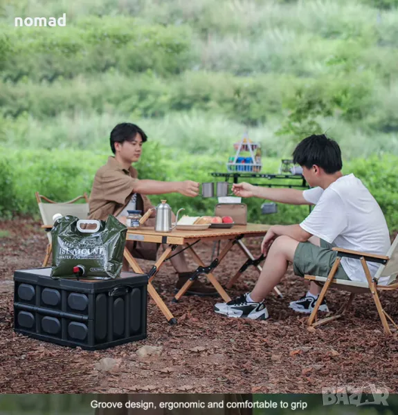 7.5L Сгъваема чанта за вода с кран | Къмпинг, Туризъм, Барбекю, снимка 1