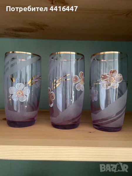 Ръчно рисувани чаши комплект от 6 бр., снимка 1