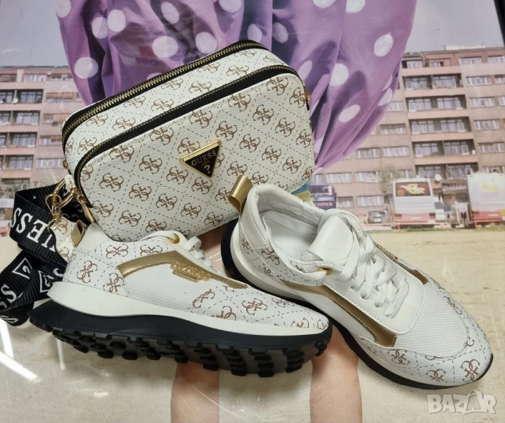 дамски маратонки guess от еко кожа, стелка мемоари пяна , снимка 1
