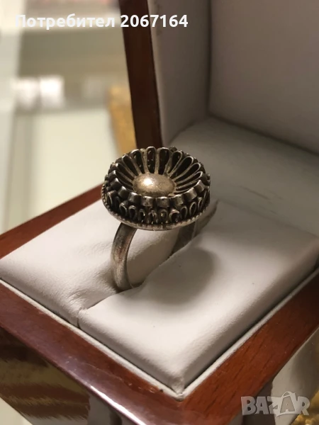 Възрожденски сребърен пръстен, снимка 1