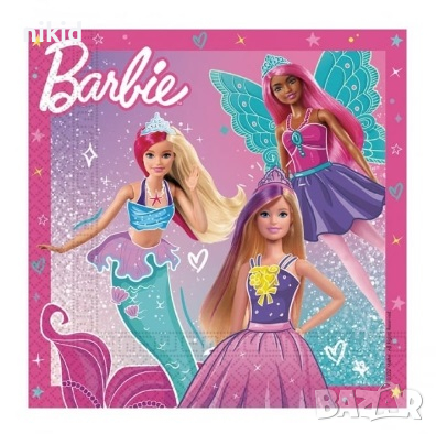 Барби Barbie кукла кукли 10 парти салфетки рожден ден , снимка 1