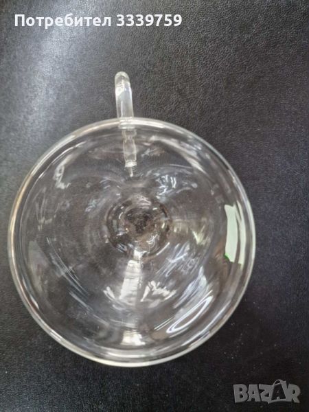 Двустенна стъклена термо чаша във формата на сърце., снимка 1