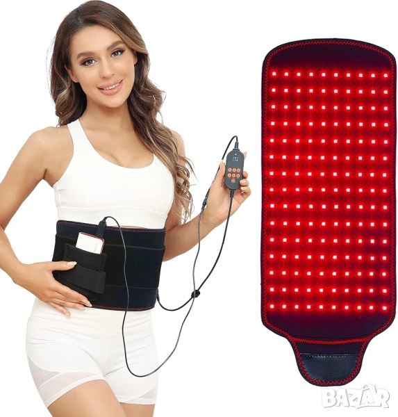 Колан за инфрачервена светлинна терапия за болки в гърба и кръста , снимка 1