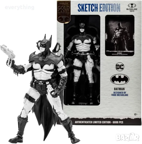 McFarlane Toys DC Multiverse Batman 7" Scale Figure - Sketch Artist Edition с ексклузивни аксесоари,, снимка 1