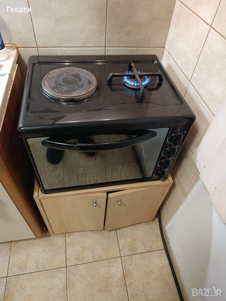 изключително запазена готварска печка Елдом/ Eldom с газов котлон LPG, снимка 1