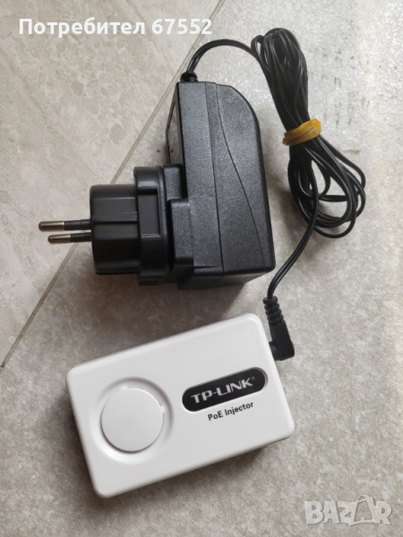 POE инжектор TP-Link. 48волта, 0.35А. Отлично работещ, цената е крайна, снимка 1