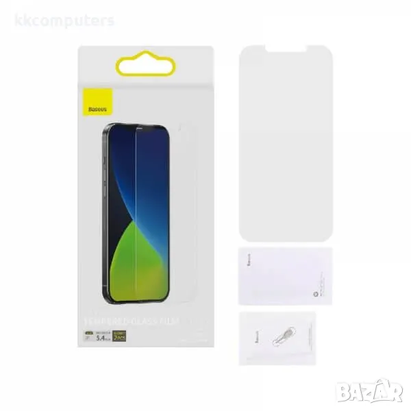 Baseus EYE LM02 (2бр.) Стъклен screen protector 0.25 /Full-МАТ / за iPhone 12 Mini 5.4 Баркод : 2401, снимка 1