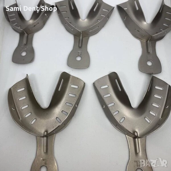 Отпечатъчни лъжици с дупки и зъби – комплект от 10 броя, снимка 1