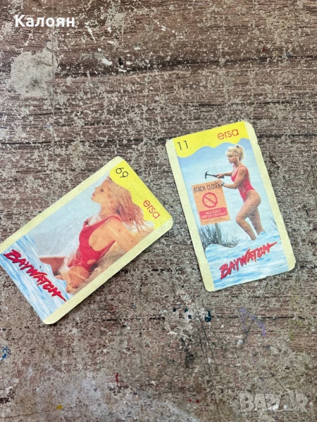Колекционерски карти от дъвки две на ERSA - Baywatch, снимка 1