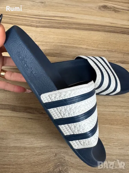 Оригинални тъмно сини чехли adidas Adilette ! 43 н, снимка 1