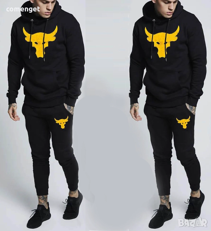 МОДЕЛ 2026! Спортен екип/комплект суичър и долнище THE ROCK ARMOUR - бик!, снимка 1