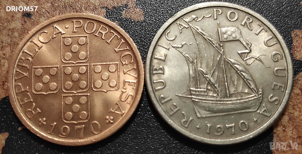 Монети Португалия - 2 бр. [1970], снимка 1