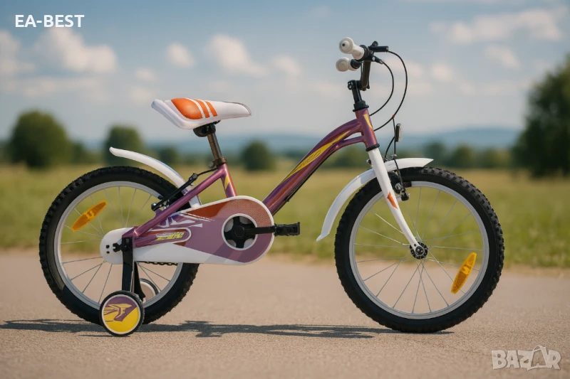 🚲✨ Детско колело ALICE 18" — Розово с червено и кремаво! 🌈, снимка 1