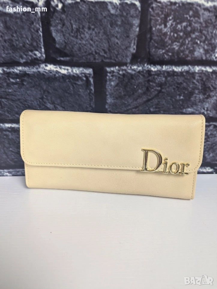Кожено Портмоне Диор, снимка 1