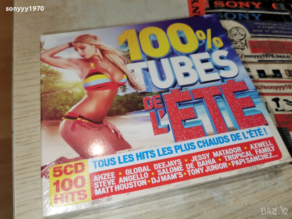 5CD 100 HITS-ВНОС FRANCE-5 ДИСКА ЗА 45ЛВ КОЛЕДНО 1912251013, снимка 1