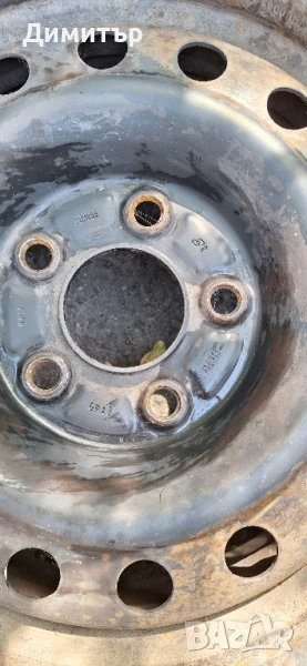 2броя железни джанти с гуми, снимка 1