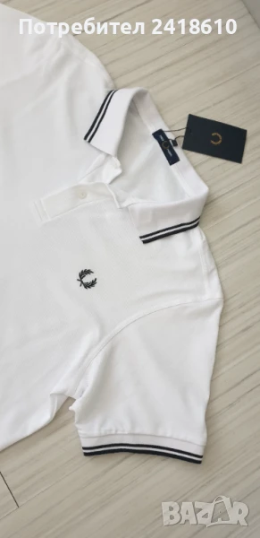 Fred Perry Pique Cotton Mens Size 50 / L НОВО! ОРИГИНАЛ! Мъжка Тениска!, снимка 1