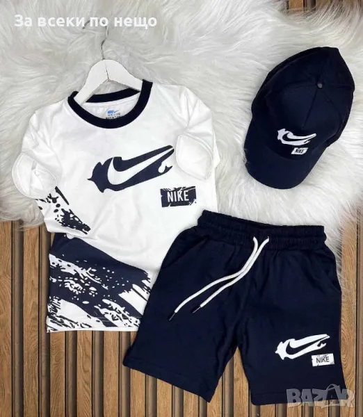 Nike Детски Къс Летен Комплект С Шапка Найк Код B273, снимка 1