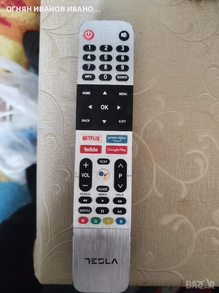 Tesla 539C-268919-W090 оригинално дистанционно за Smart TV, снимка 1