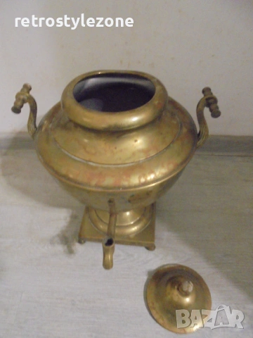 № 8499  СТАР МЕТАЛЕН СЪД / АНТИКВАРЕН САМОВАР – ДЕКОРАТИВЕН И КОЛЕКЦИОНЕРСКИ , снимка 5 - Антикварни и старинни предмети - 53489385