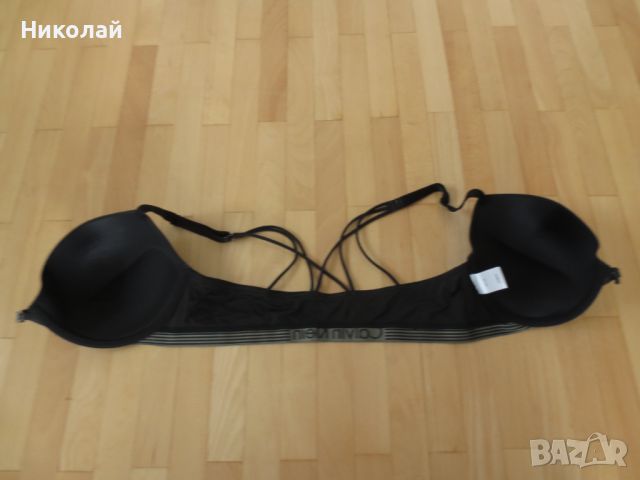 Calvin Klein Plunge Push Up Bra aztec black 80D, снимка 4 - Бельо - 45706956