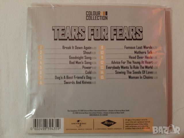 Tears for Fears , снимка 2 - CD дискове - 46099912