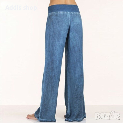 Дамски мек дънков панталон, 2цвята , снимка 3 - Панталони - 44993023