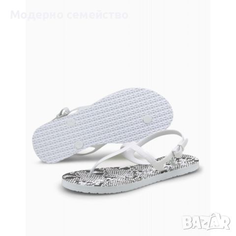 Дамски летни сандали Puma cozy sandals white , снимка 3 - Сандали - 46287032