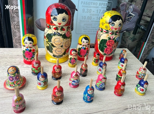 МАТРЬОШКИ “Семьоновки”на ЕДРО и на Дребно, снимка 4 - Колекции - 54079967