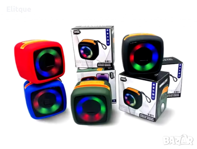 Мини преносима Bluetooth колонка с RGB LED светлини и Super Bass, снимка 11 - Друга електроника - 52820215