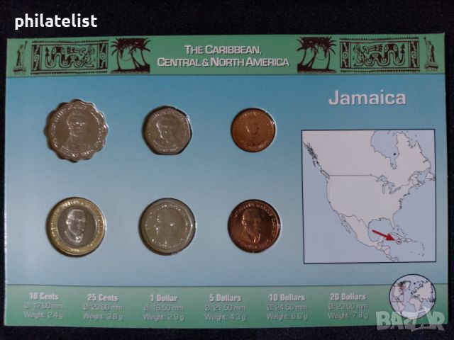 Ямайка 1996-2006 - Комплектен сет , 6 монети, снимка 3 - Нумизматика и бонистика - 46417397