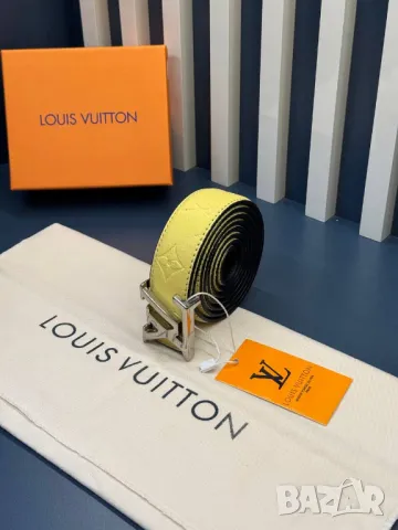 колани от естествена кожа в кутия louis vuitton 3см, снимка 3 - Колани - 50407007