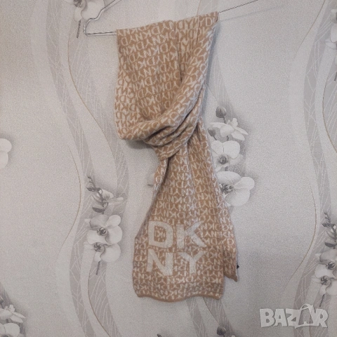 DKNY двулицев шал Donna Karan New York кашмир / вълна , снимка 3 - Шалове - 53082092