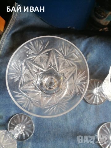 СТАРИ КРИСТАЛНИ ЧАШИ , снимка 6 - Други ценни предмети - 54049333