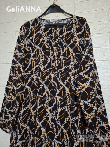 СТРАХОТНА РОКЛЯ ЕФЕКТЕН ДЕСЕН 2XL-3XL, снимка 6 - Рокли - 51476893