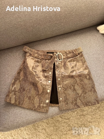 Еко кожа змия пола Zara M, снимка 11 - Поли - 51813376