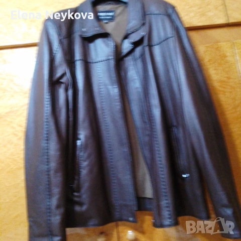 Кожено яке, снимка 3 - Якета - 53369417