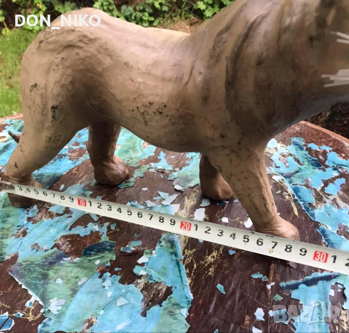 Макет на лъвица от папиемаше., снимка 5 - Антикварни и старинни предмети - 51352111