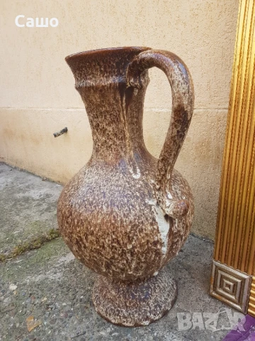 Керамична лава ваза голяма, снимка 2 - Антикварни и старинни предмети - 50671291