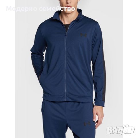 Мъжки спортен комплект under armour knit track suit navy, снимка 3 - Спортни дрехи, екипи - 46664288