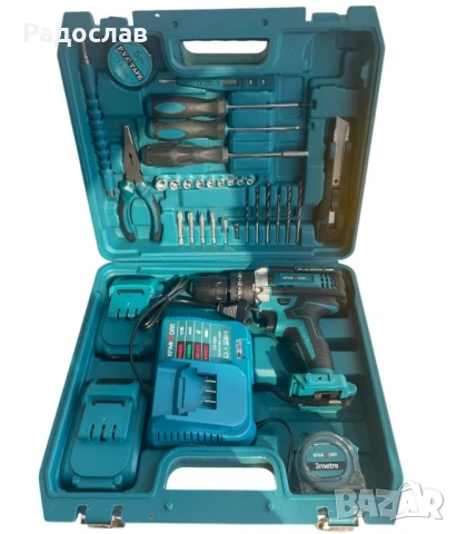 Комплект акумулаторен винтоверт – 30 части., снимка 2 - Винтоверти - 50791406