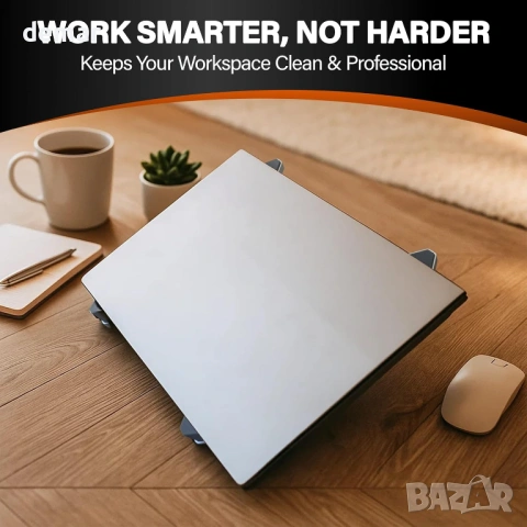 Регулируема стойка за лаптоп 11"–18.4" – Висококачествена ергономична алуминиева, снимка 8 - Други - 53983292