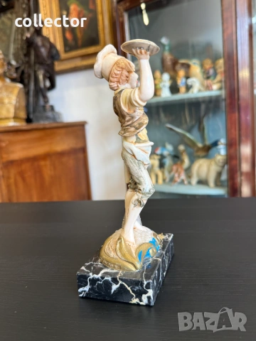 Тематична италианска фигура на пицар - Amilcare Simonetti. №7973, снимка 6 - Колекции - 53899354