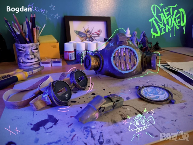 Arcane Jinx Cosplay Props Комплект Джинкс косплей предмети