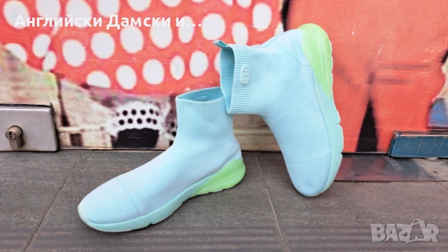 Английски дамски кецове тип чорап-RIVER ISLAND